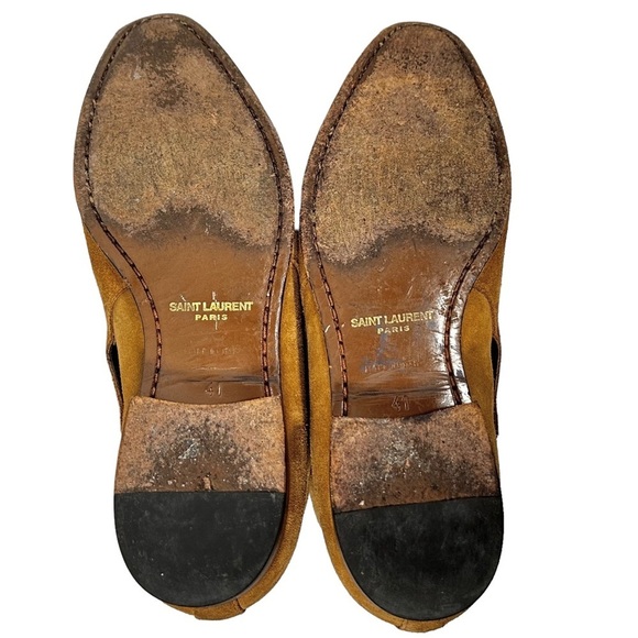 SAINT LAURENT Wyatt Jodhpur Suede Ankle Boots - Picture 9 of 13